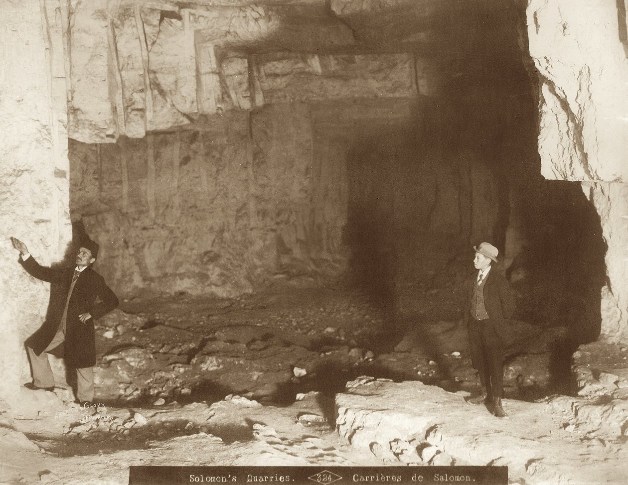Sedékiás-barlang, Jeruzsálem, 1898-1911 alkotó: American Photographer