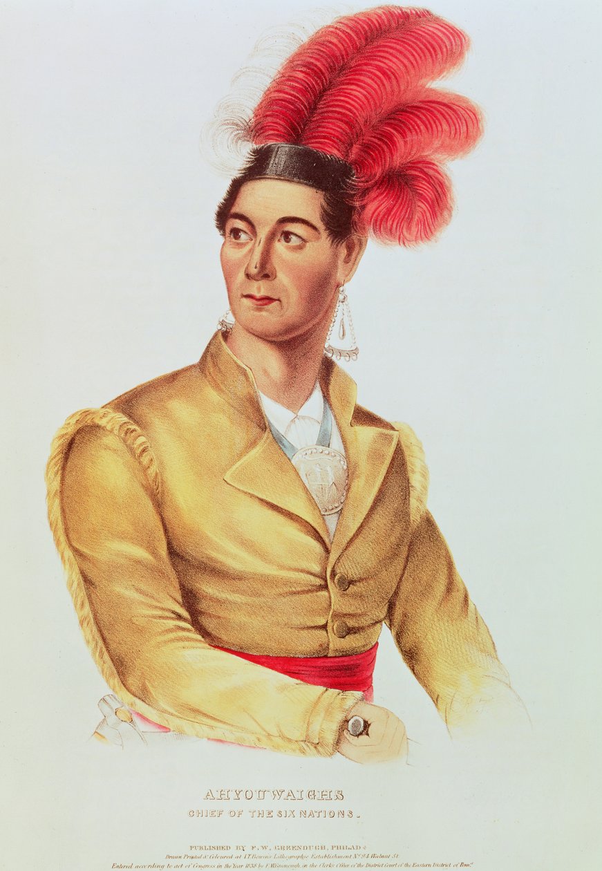 Ahyouwaighs, a hat nemzet főnöke alkotó: American School