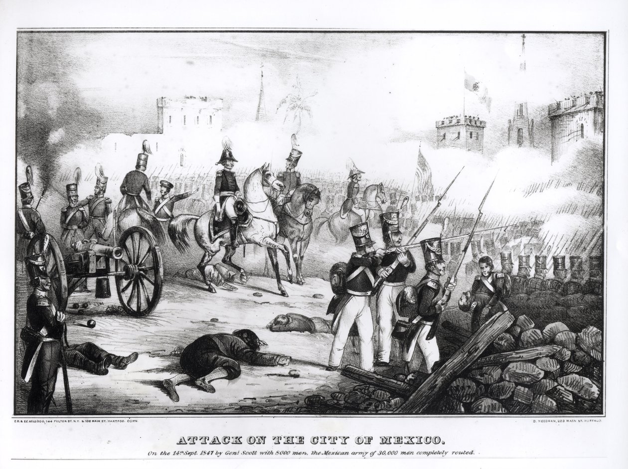 Támadás Mexikó városa ellen, 1847. szeptember 14 alkotó: American School