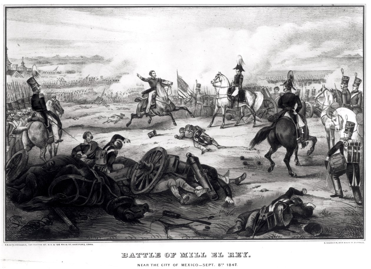 Mill El Rey-i csata, Mexikó városa közelében, 1847. szeptember 8 alkotó: American School
