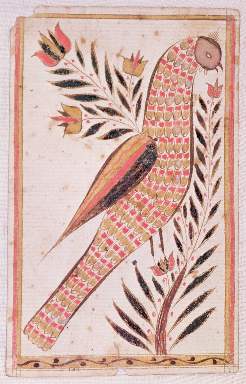 Madár (vécé és gouache papíron) alkotó: American School