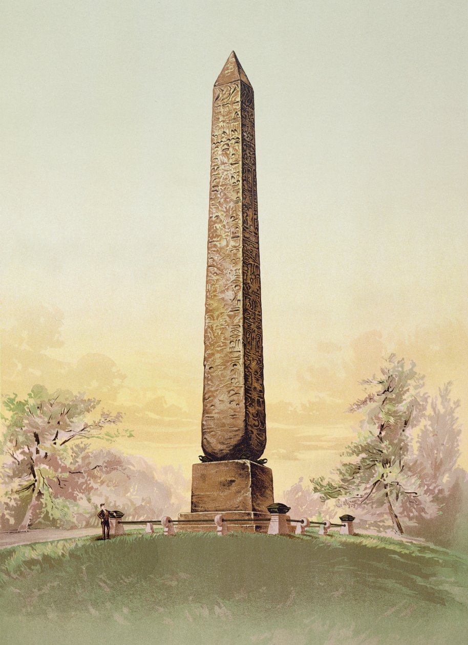 Cleopatras Needle a Central Parkban, New Yorkban, 1881 körül alkotó: American School
