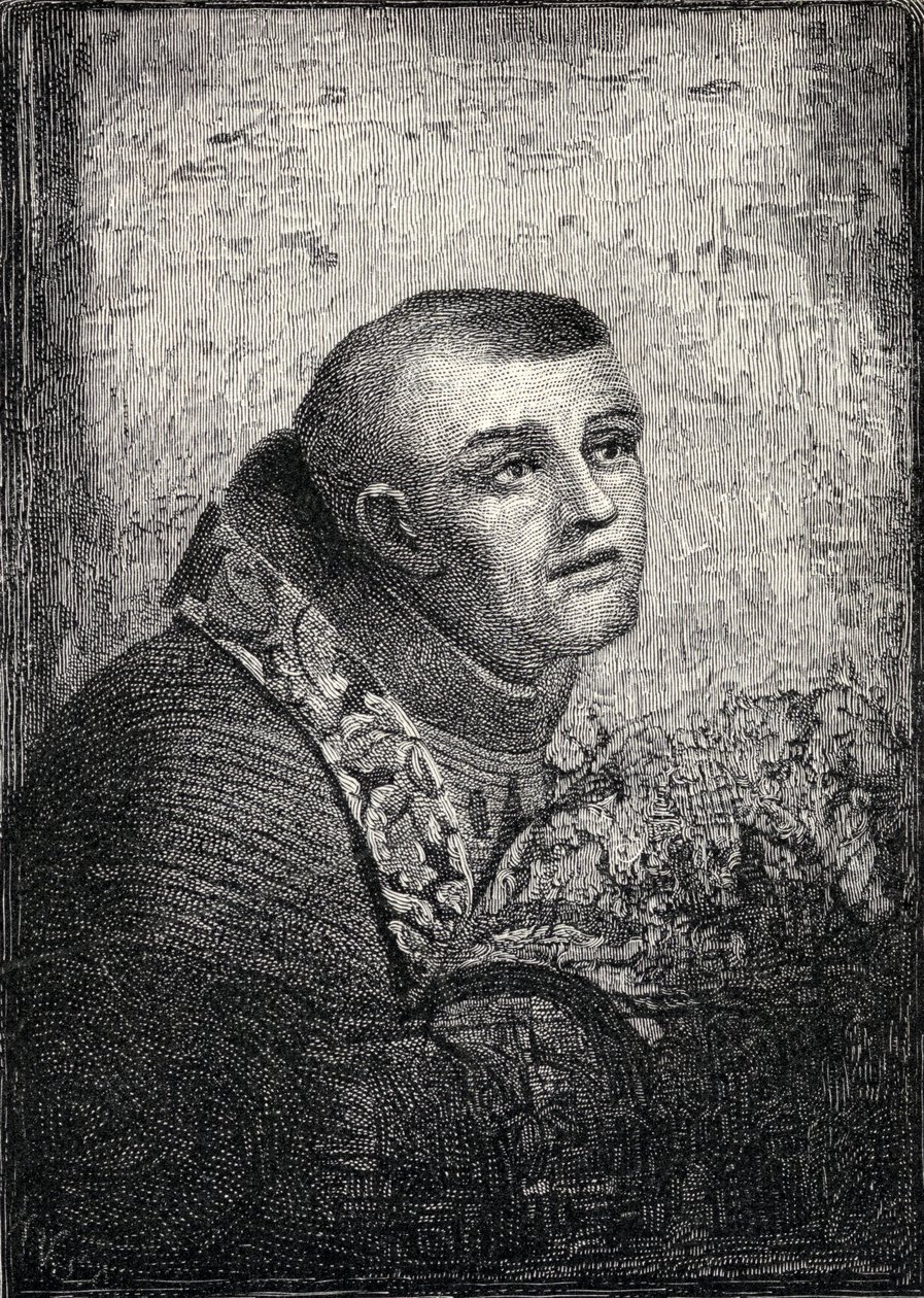 Junipero Serra atya, a „The Century Illustrated Monthly Magazine” című folyóiratból, 1883. májustól októberig alkotó: American School