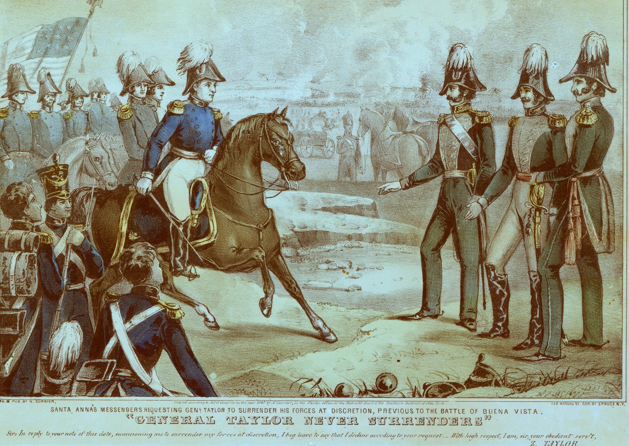 Taylor tábornok soha nem adja meg magát, 1847 alkotó: American School