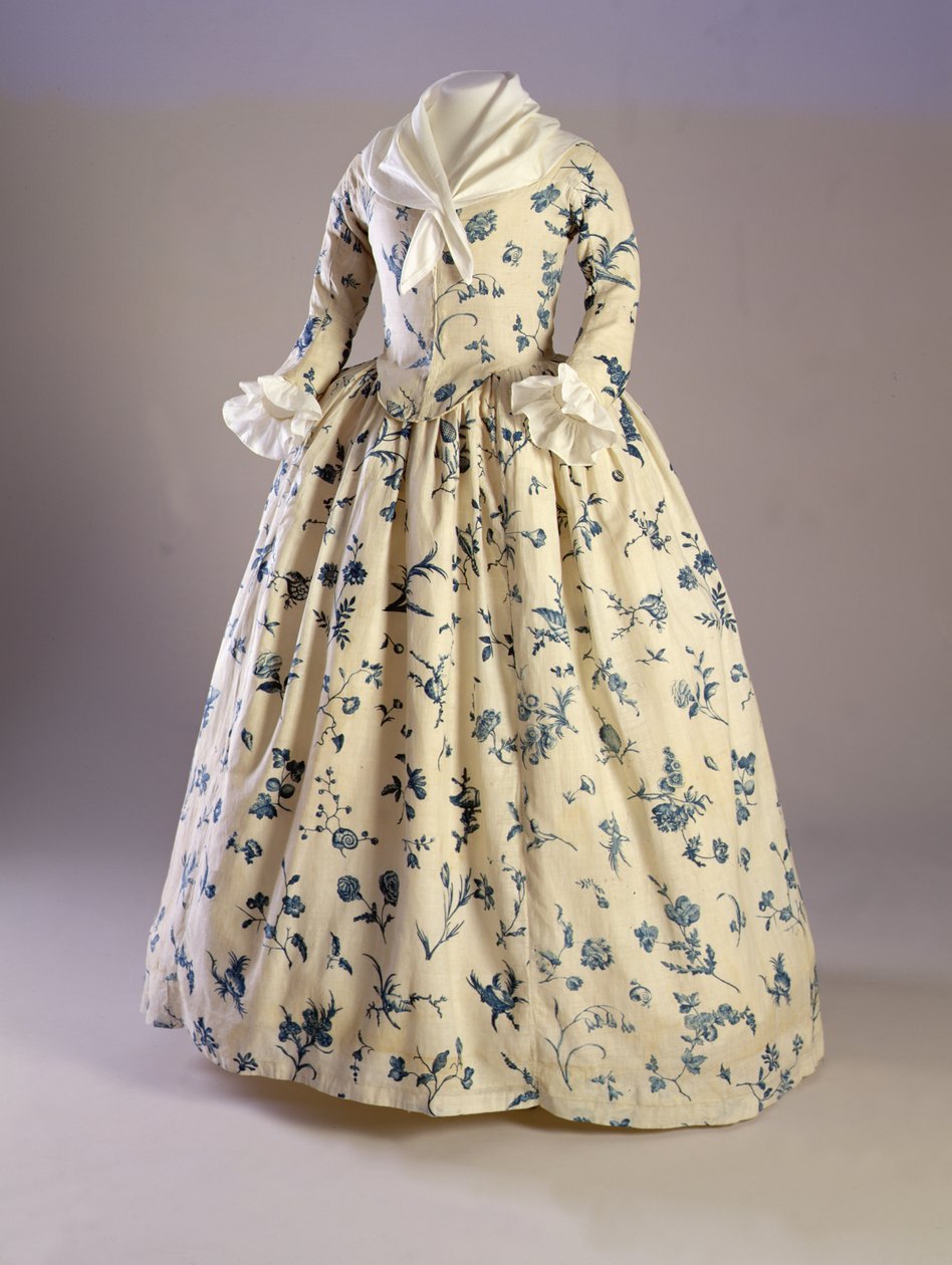 Ruha, amelyet Deborah Sampson viselt, Massachusettsből, 1780-90 (lemeznyomott lenvászon) alkotó: American School