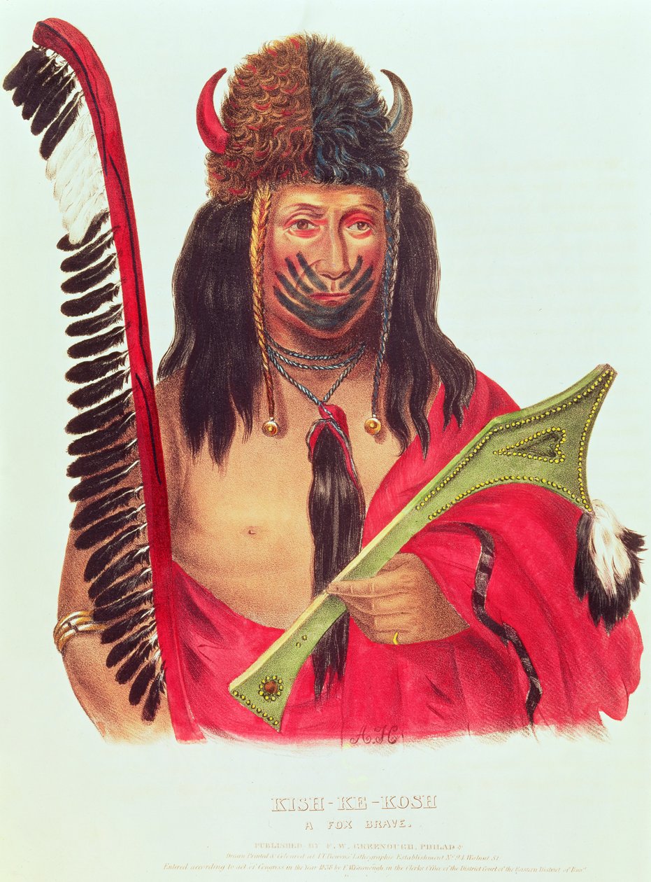 Kish-ke-kosh, egy róka bátor, 1838-44 alkotó: American School