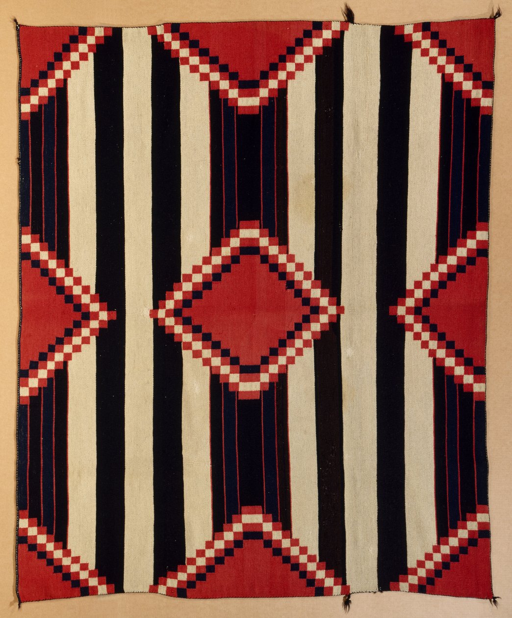 Navajo III. fázisú főtakaró, 1880-90 (gyapjú) alkotó: American School