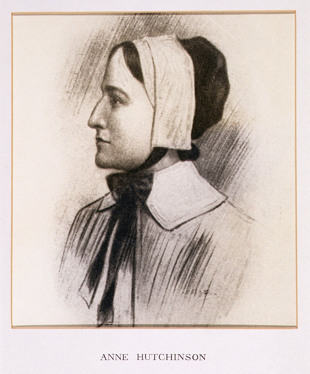 Anne Hutchinson (1591-1643) portréja alkotó: American School