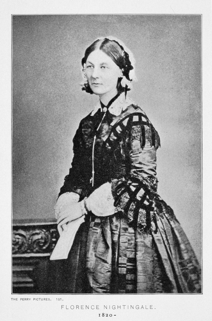 Florence Nightingale (1820-1910) portréja 1860 körül alkotó: American School