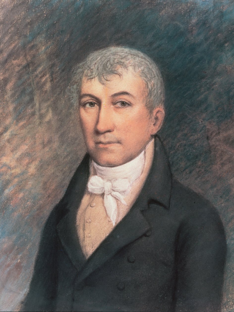 James Monroe (1758-1831) portréja (papír pasztell) alkotó: American School