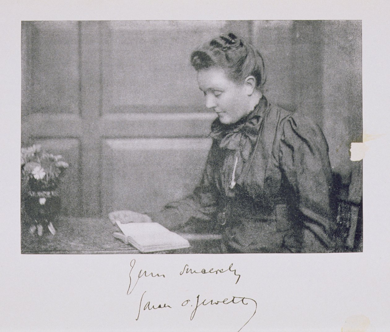 Sarah Orne Jewett (1849-1909) portréja, 1890 körül alkotó: American School
