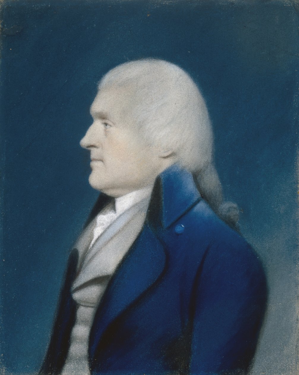 Thomas Jefferson portréja, c. 1800-1832 (pasztell szürke papíron) alkotó: American School