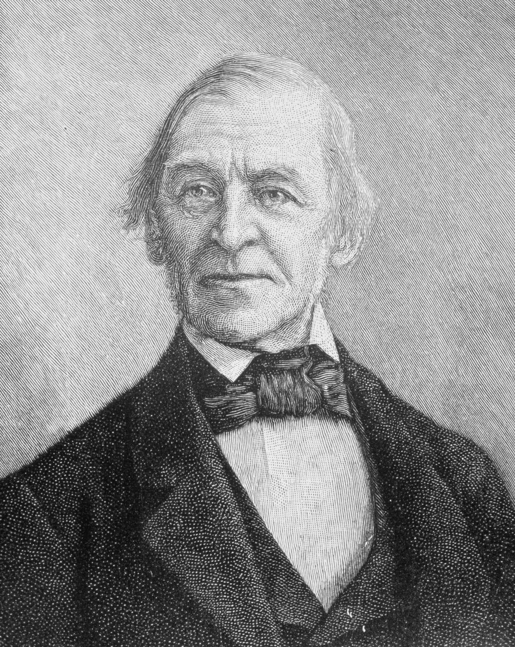 Ralph Waldo Emerson (1803-1882) amerikai előadó, költő és esszéíró alkotó: American School