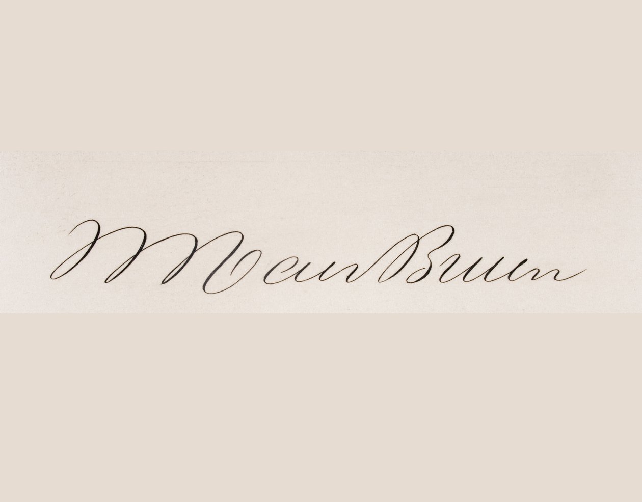 Martin van Buren aláírása alkotó: American School