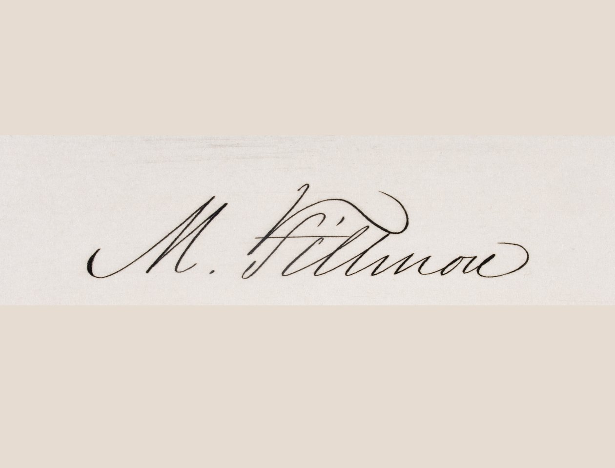 Millard Fillmore aláírása alkotó: American School