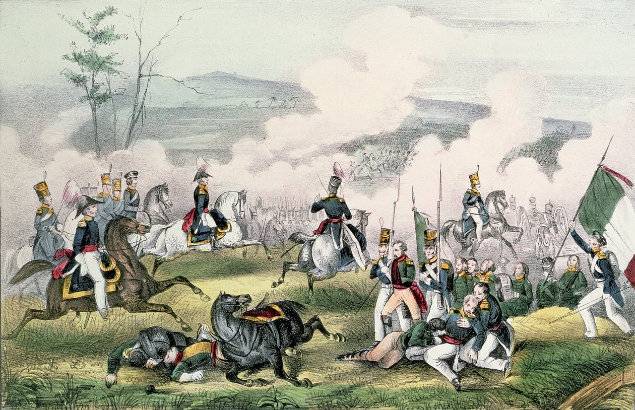 A Palo Alto-i csata, Kalifornia, 1846. május 8 alkotó: American School