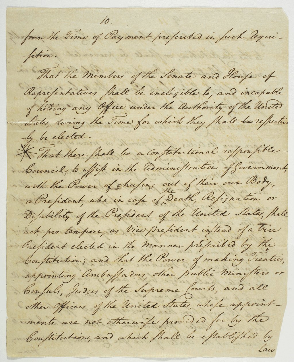A Bill of Rights, a Federal Hallban aláírt példány, 1789 (tintával papíron) alkotó: American School