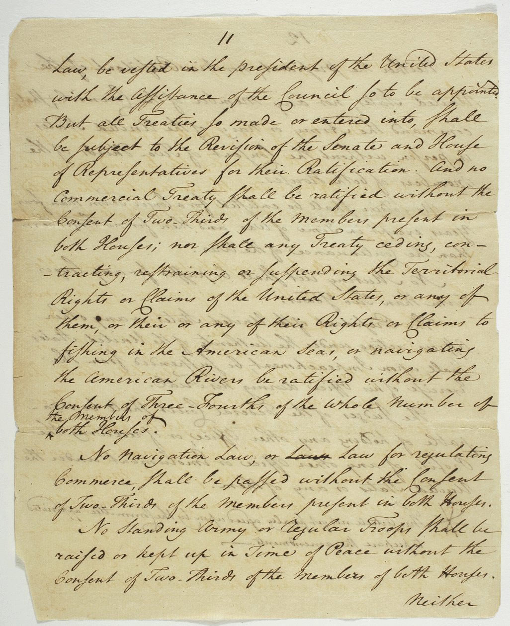 A Bill of Rights, a Federal Hallban aláírt példány, 1789 (tintával papíron) alkotó: American School