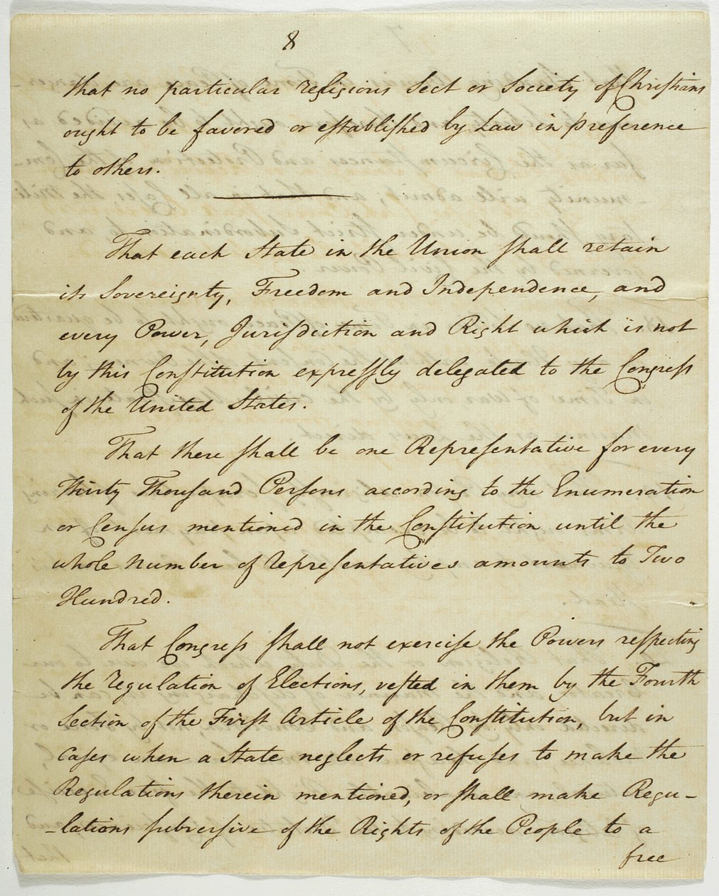 A Bill of Rights, a Federal Hallban aláírt példány, 1789 (tintával papíron) alkotó: American School