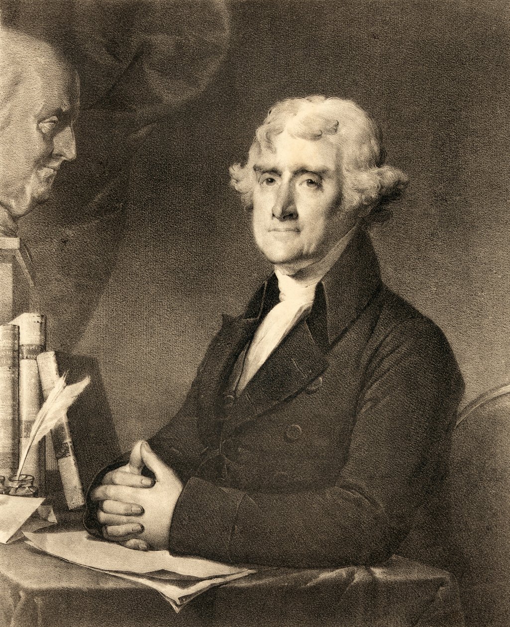 Thomas Jefferson, egy 19. századi metszetről alkotó: American School