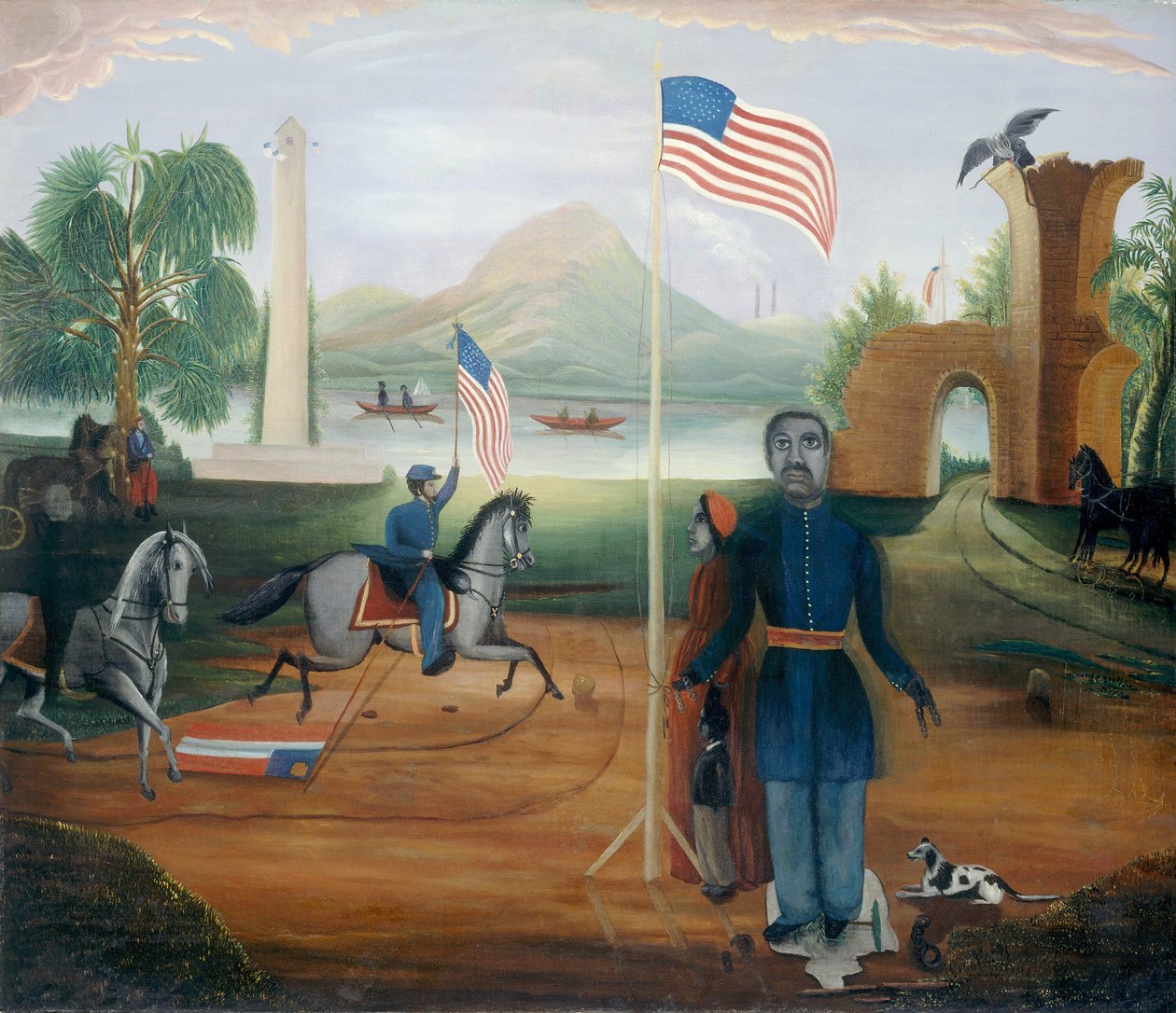 A szabadság allegóriája alkotó: American 19th Century