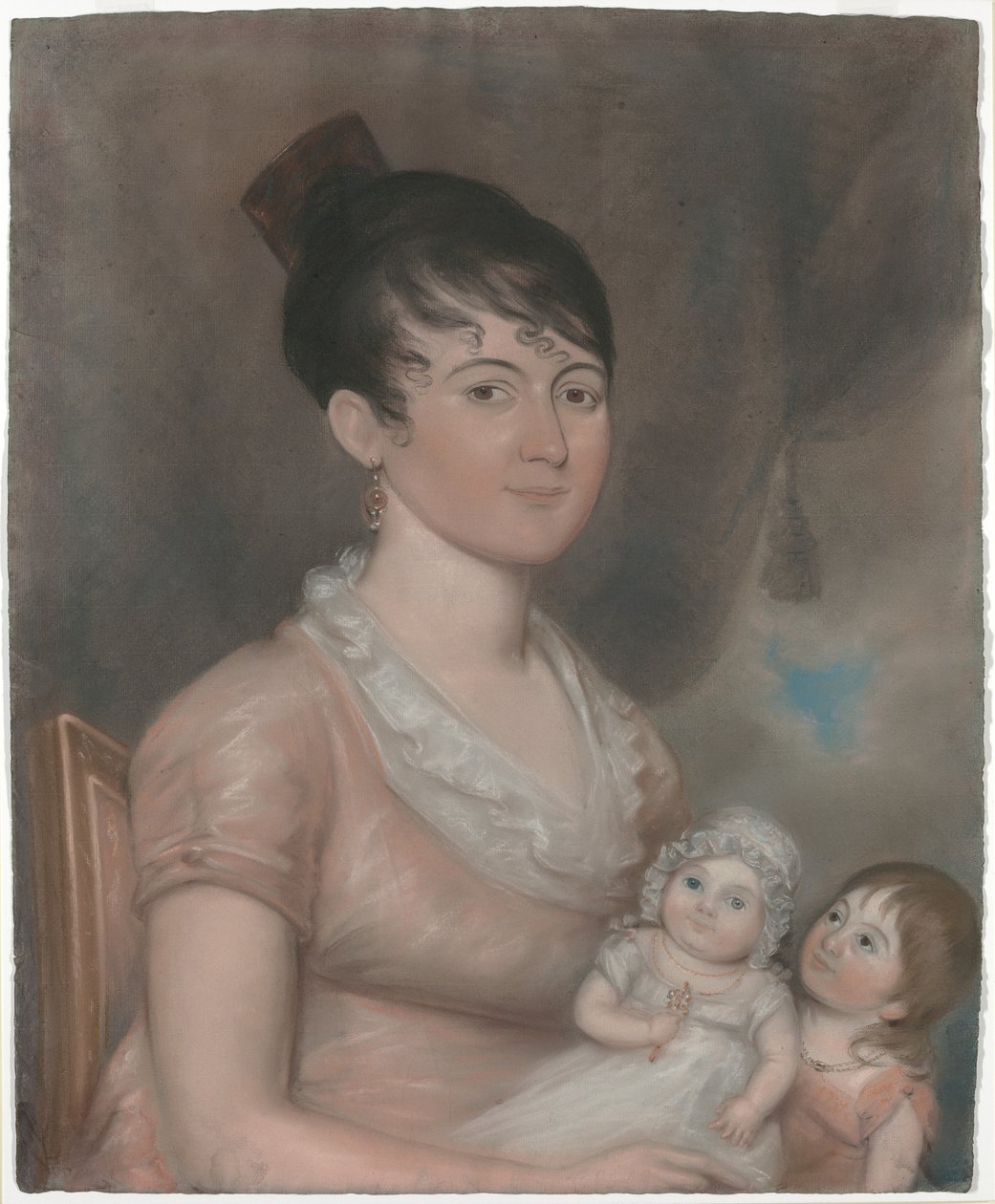 Anna Margaret Blake és két gyermeke alkotó: American 19th Century