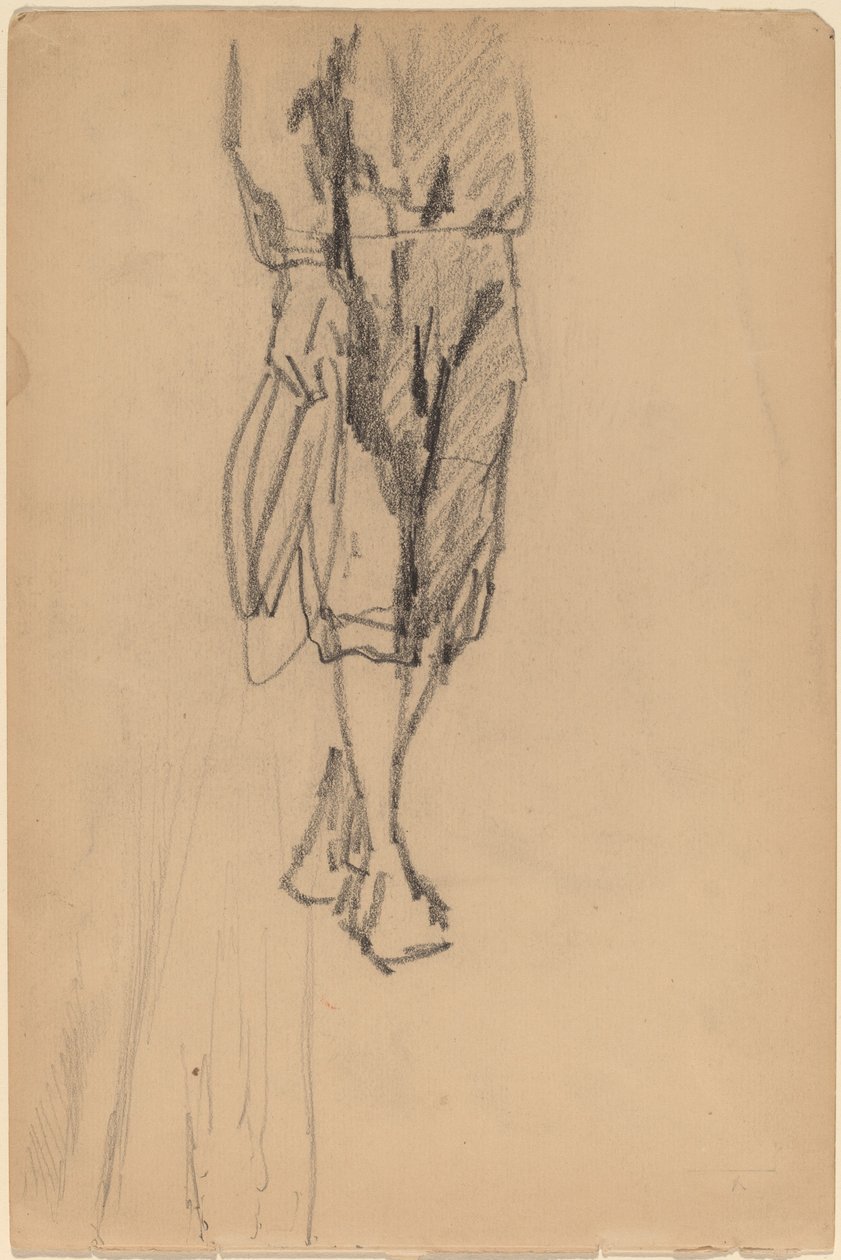Részleges vázlat egy Knickers fiúról alkotó: American 19th Century