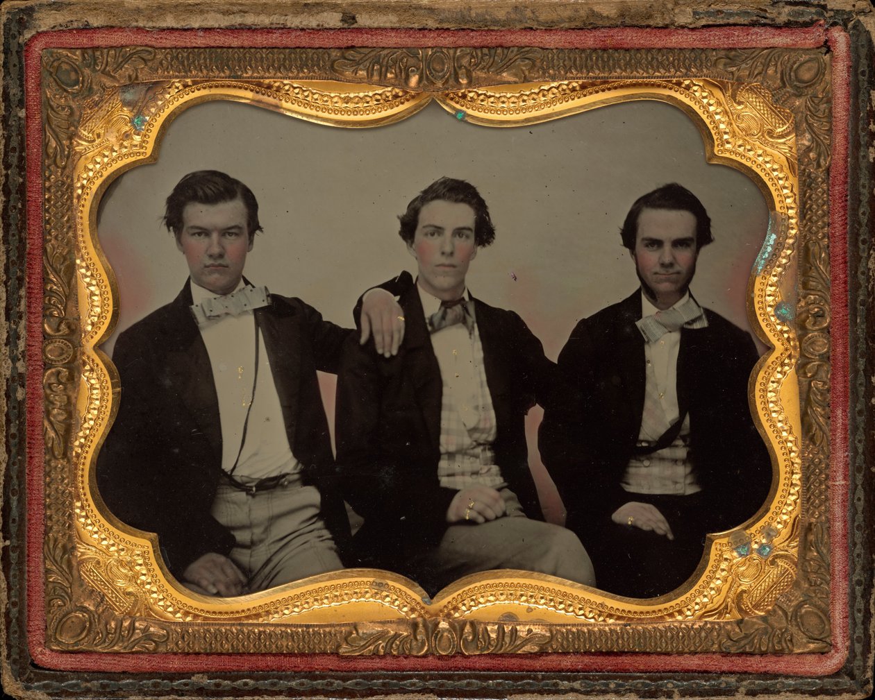 Három fiatal férfi portréja alkotó: American 19th Century