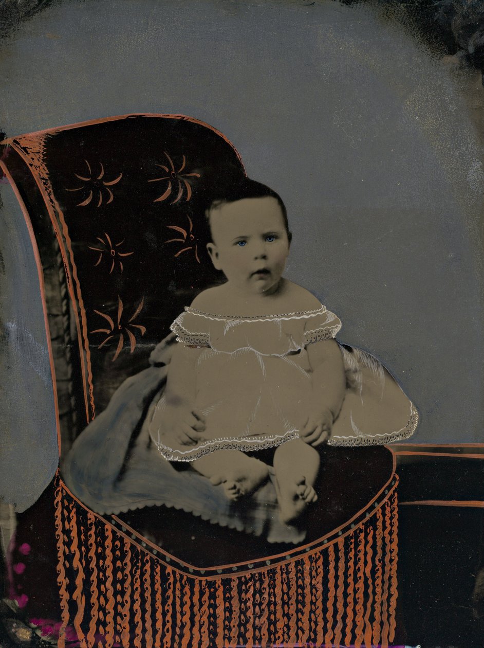 Egy baba portréja alkotó: American 19th Century