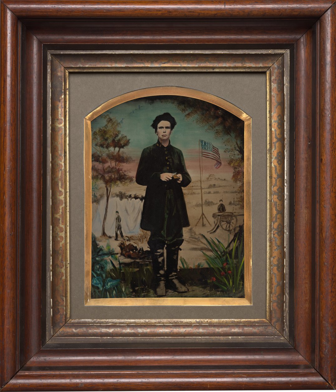 Egy polgárháborús katona portréja alkotó: American 19th Century