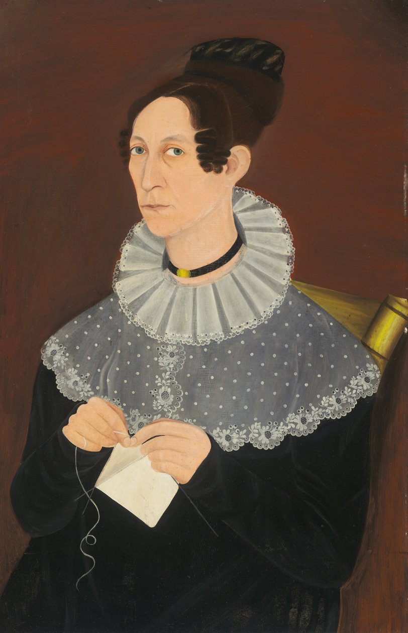 Valószínűleg Sarah Cook Arnold Knitting alkotó: American 19th Century