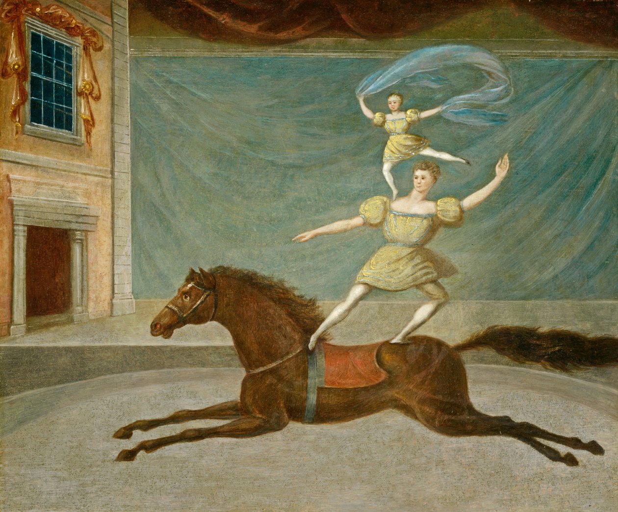 A lovas akrobaták alkotó: American 19th Century