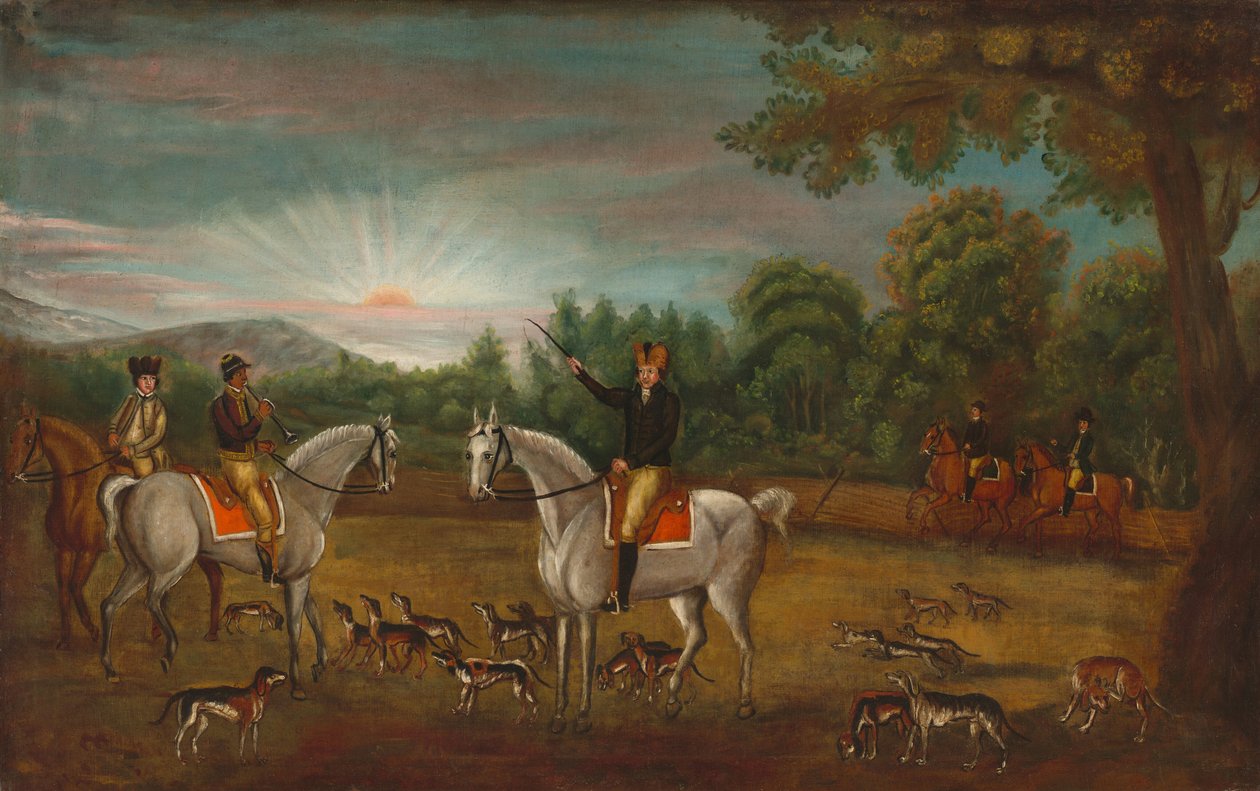 A vadászat kezdete alkotó: American 19th Century