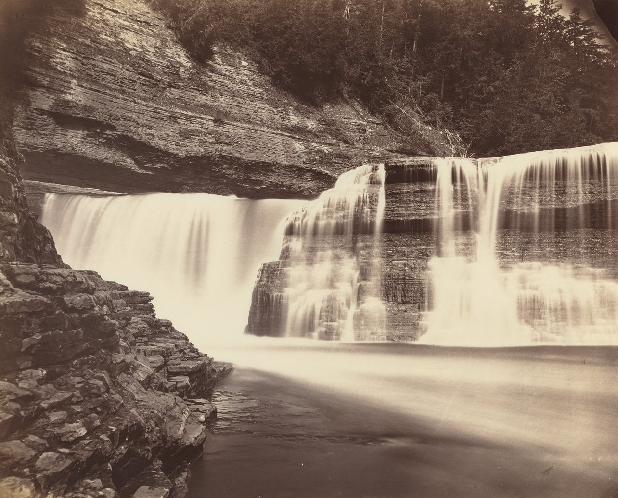 Trenton Falls, New York alkotó: American 19th Century