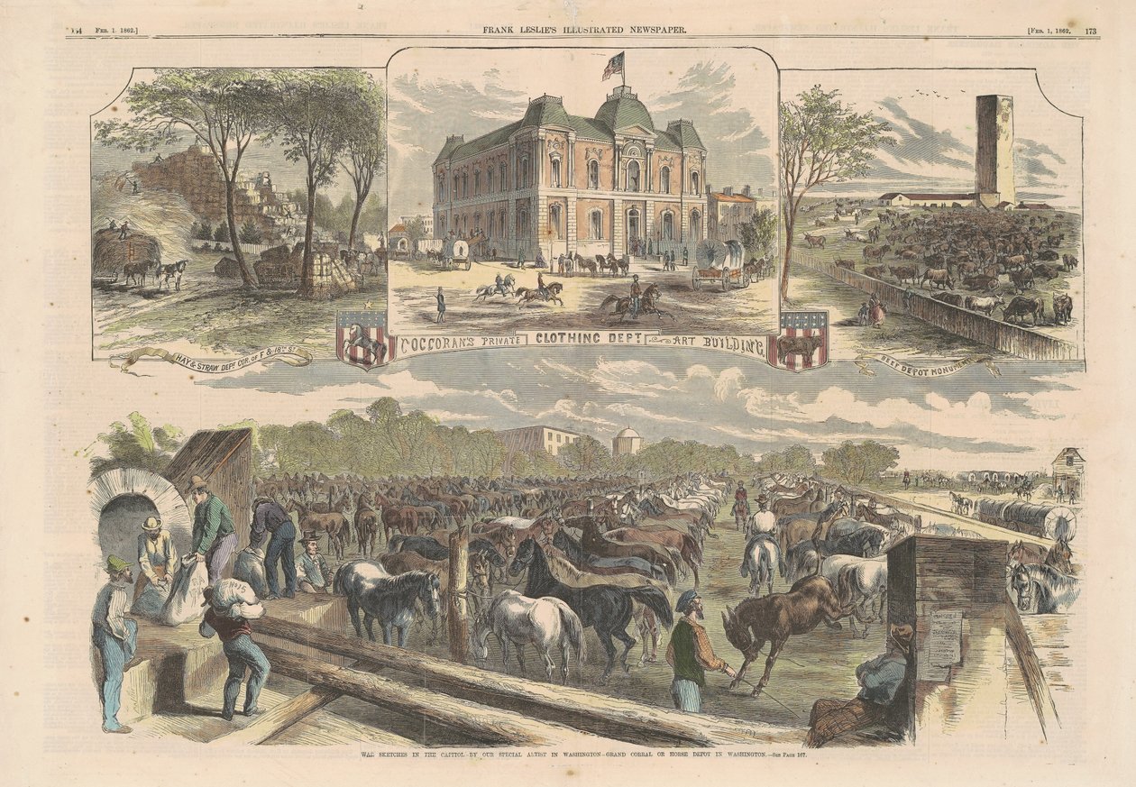 Háborús vázlatok a fővárosban alkotó: American 19th Century