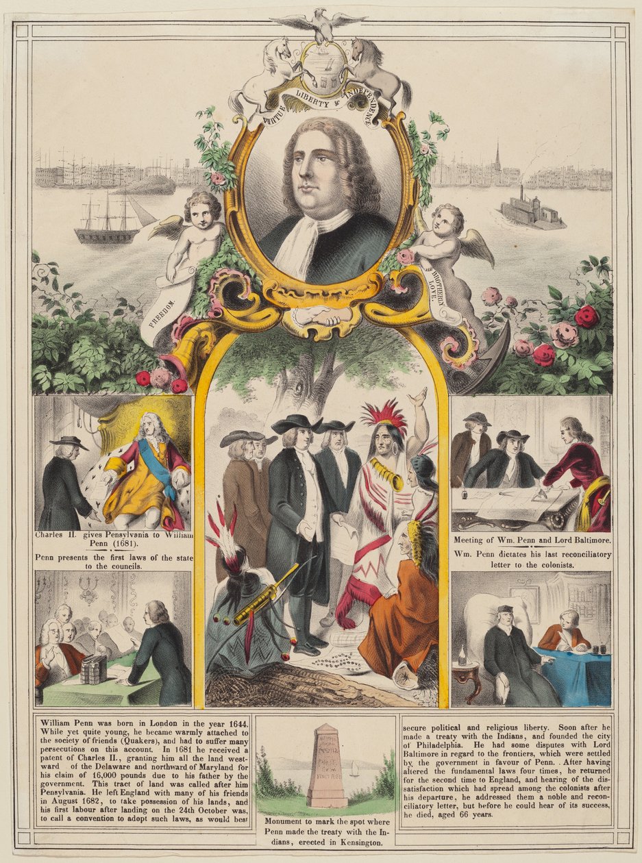 William Penn története alkotó: American 19th Century