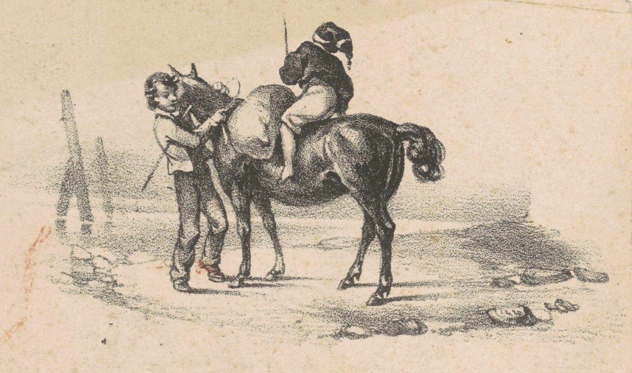 Fiatalok és egy ló alkotó: American 19th Century