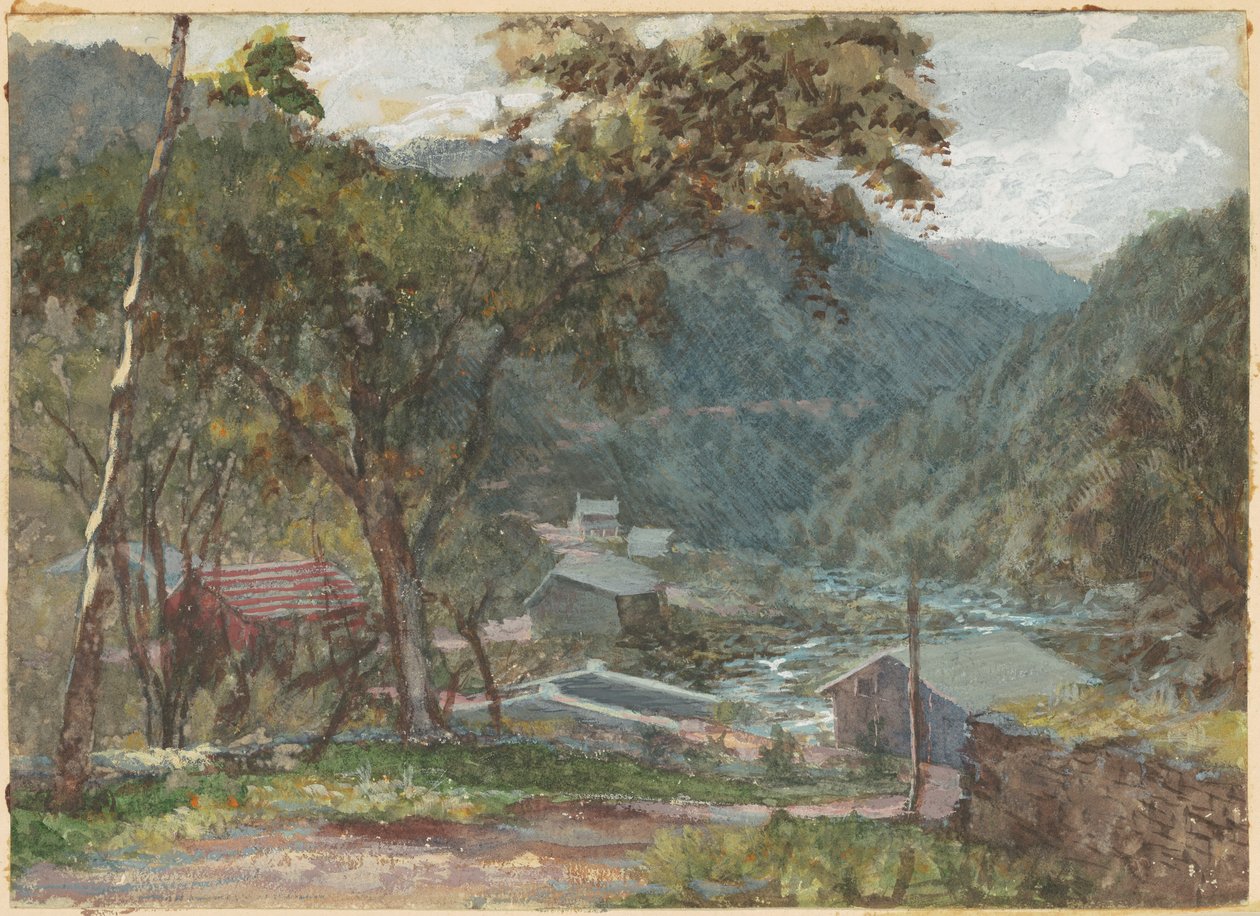 Bejárat a Kauterskill szegfűszegbe, a Catskill-hegységbe alkotó: American 19th Century after John Frederick Kensett