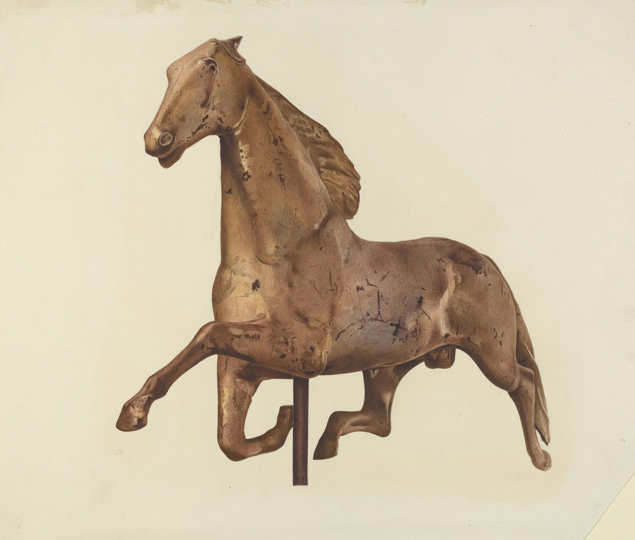 Horse Weather Vane   1227499   hu       hungarian Successfully Translated  Original: The Wolf and the Crane from Aesops Fables, pub. by Raphael & Sons Ltd., London (book illustration) Translat: The Wolf and the Crane from 