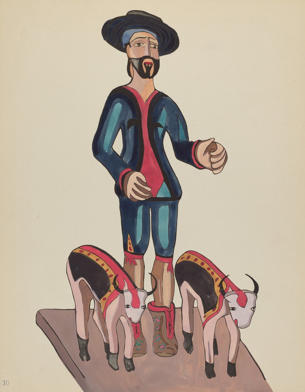 30. tábla: Saint Isidore: A „Spanish Colonial Designs of New Mexico” portfólióból alkotó: American 20th Century