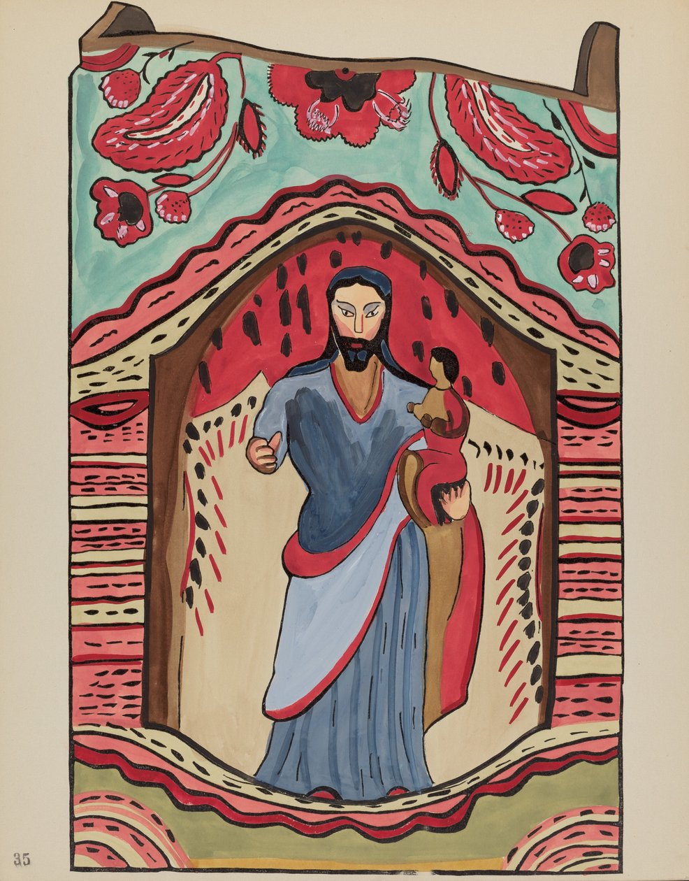35. tábla: St. Joseph: A „Spanish Colonial Designs of New Mexico” portfólióból alkotó: American 20th Century