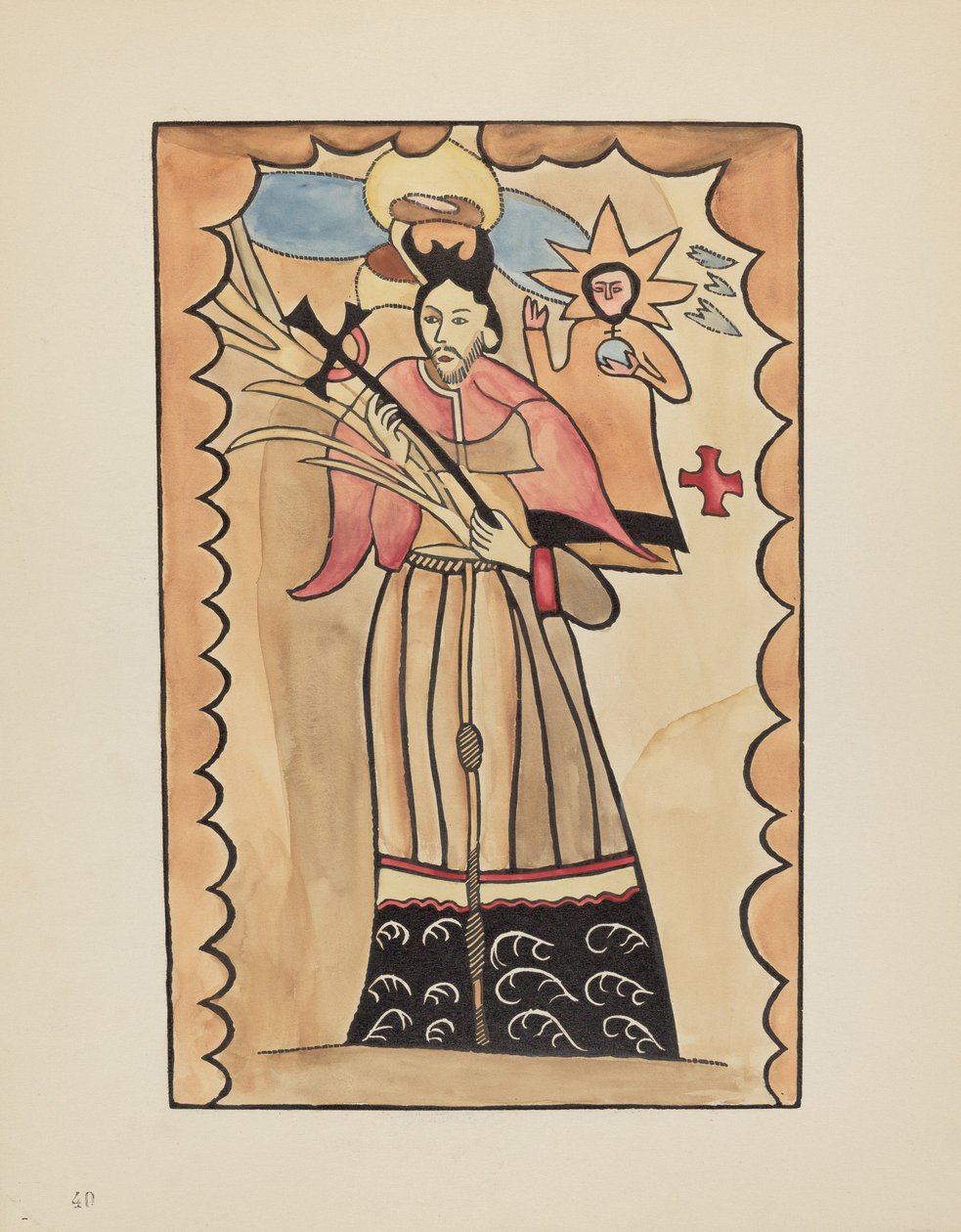 40. tábla: St. John Nepomuk: A „Spanish Colonial Designs of New Mexico” portfólióból alkotó: American 20th Century
