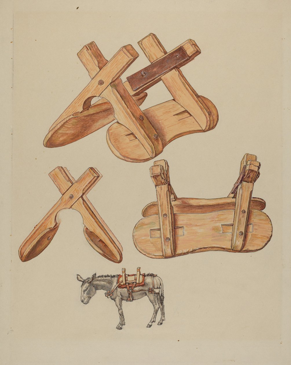 Unrigged Pack Saddle alkotó: American 20th Century
