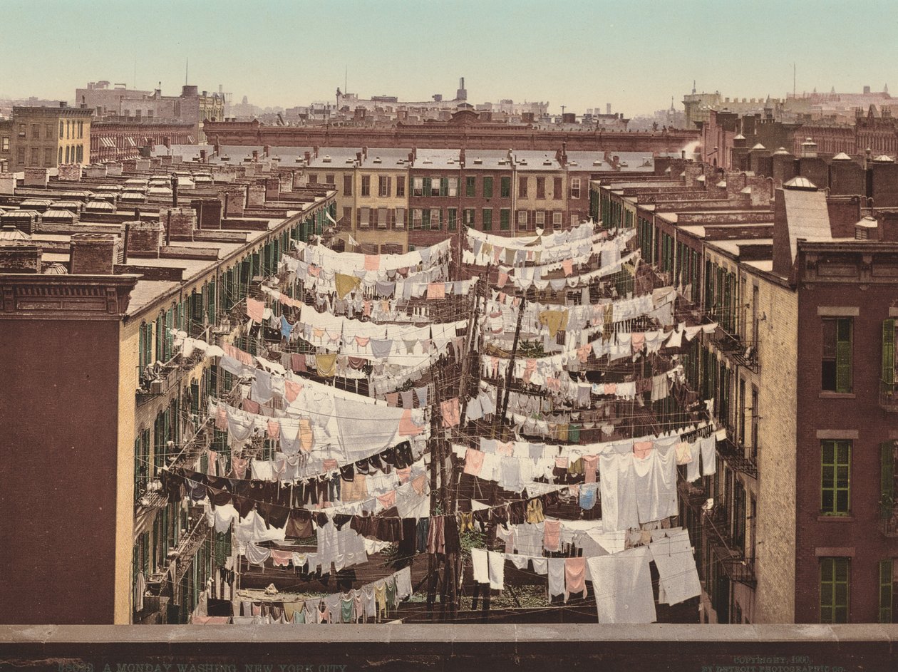 Egy hétfői mosás, New York City alkotó: American 20th Century, Detroit Photographic Company