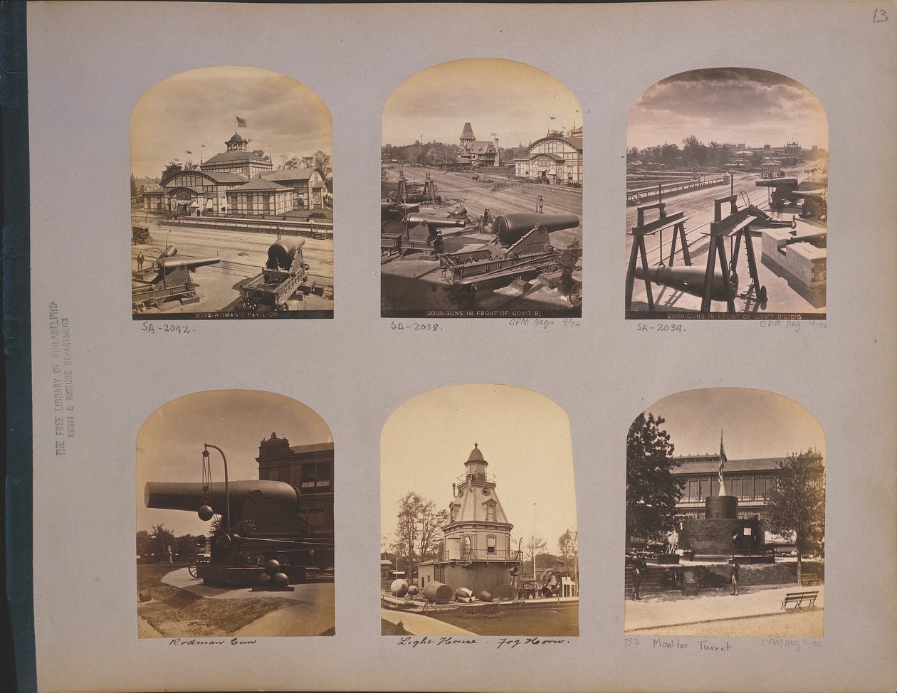 20 hüvelykes Rodman ágyú az 1876-os Centennial Exposition, Philadelphia, 1876 alkotó: American Photographer