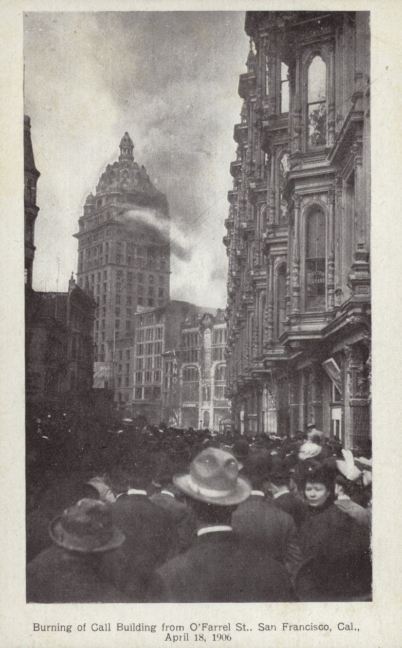 Az 1906-os San Franciscó-i földrengés utóhatásai (fekete-fehér fotó) alkotó: American Photographer