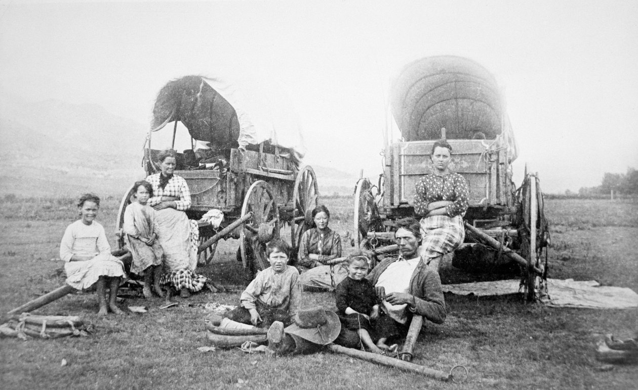 American Pioneer Family, 1870 körül (f/w fotó) alkotó: American Photographer