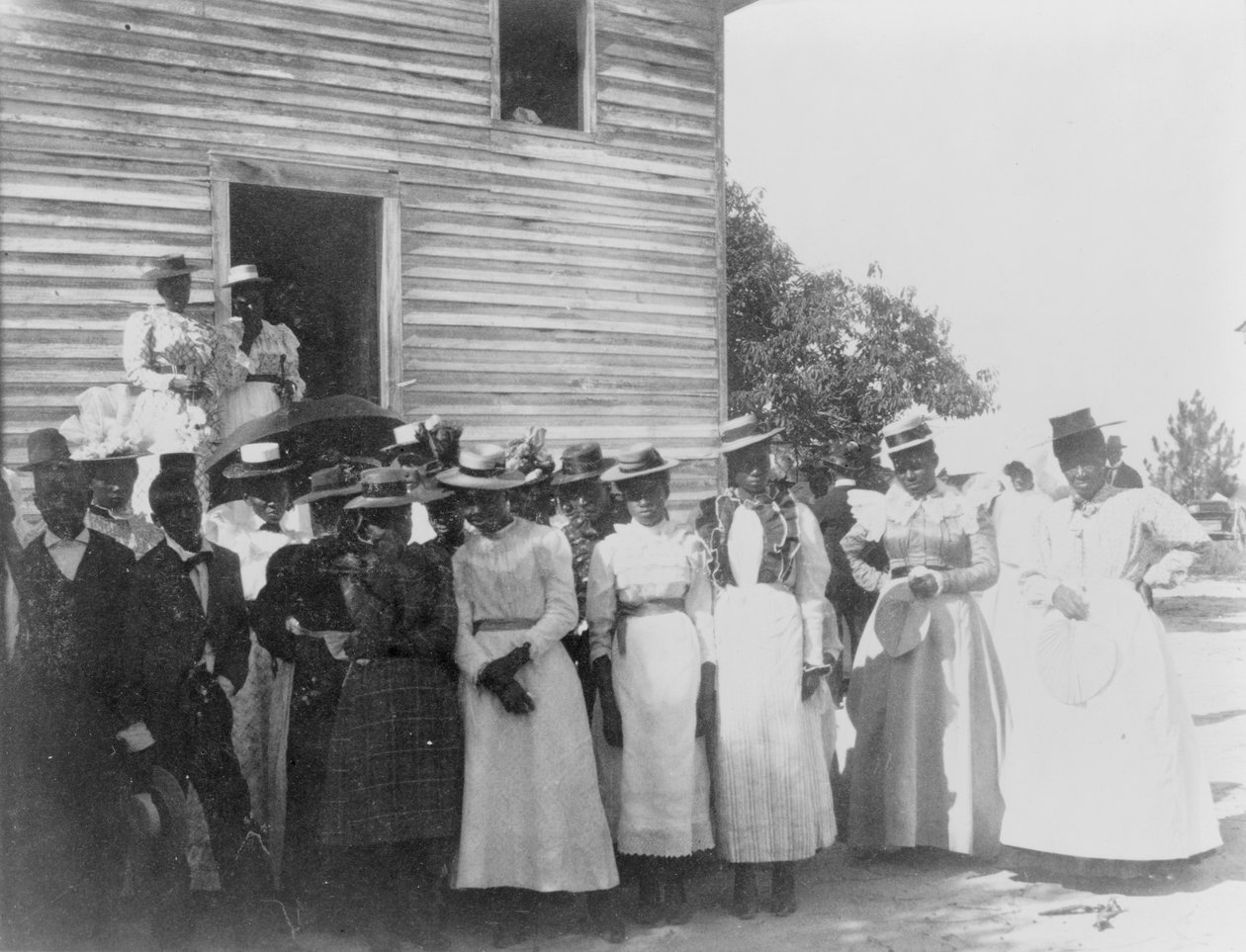 Egy afro-amerikai templom Georgiában, 1899 körül (f/w fotó) alkotó: American Photographer