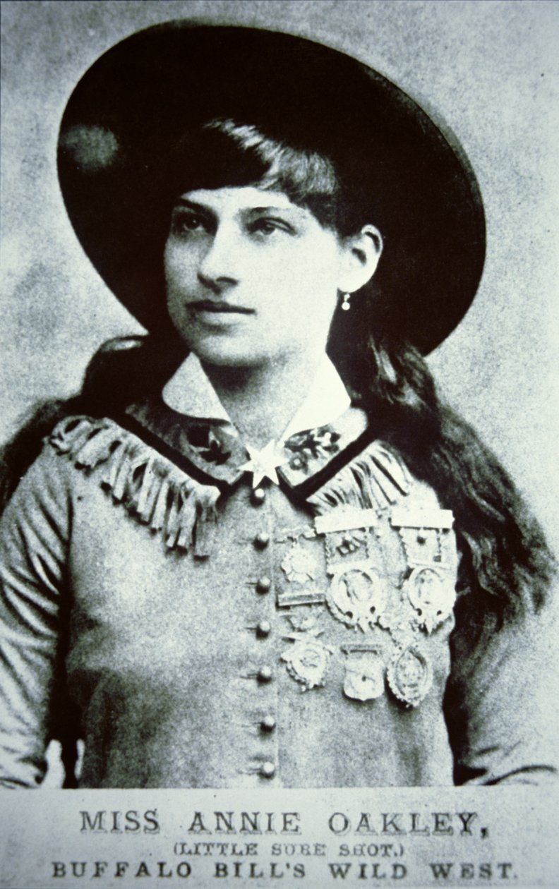 Annie Oakley (1860-1926) (f/w fotó) alkotó: American Photographer