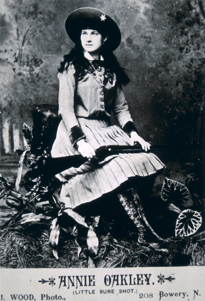 Annie Oakley (1860-1926) (f/w fotó) alkotó: American Photographer